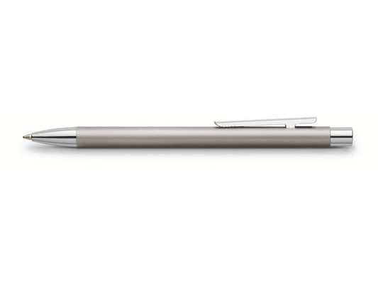 Penne a sfera a scatto Faber-Castell Neo Slim M metallo satinato 342120