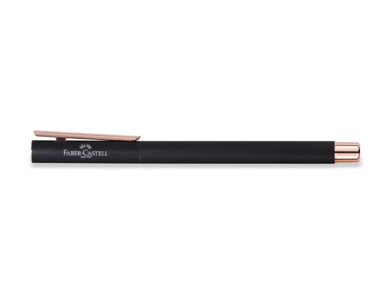 Penna Stilografica Faber-Castell Neo Slim M nero rosegold 343100