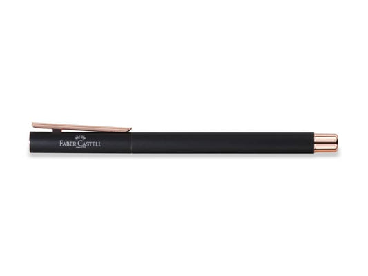 Penna Stilografica Faber-Castell Neo Slim M nero rosegold 343100