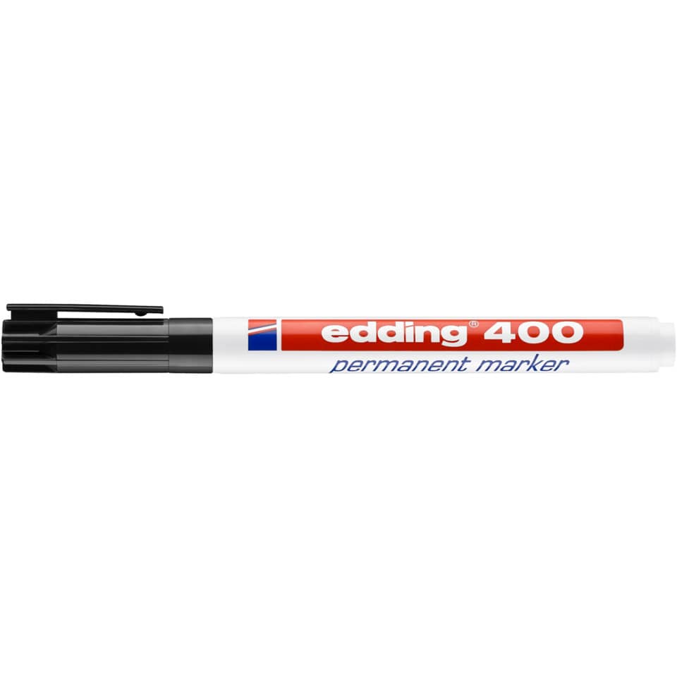 Marcatore permanente edding 400 punta conica 1 mm nero 4-400001