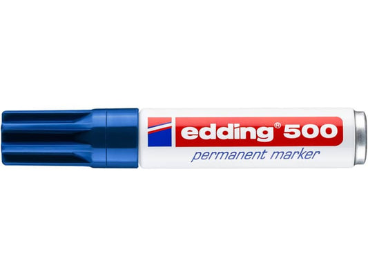 Marcatore permanente edding 500 punta scalpello 2-7 mm blu 4-500003