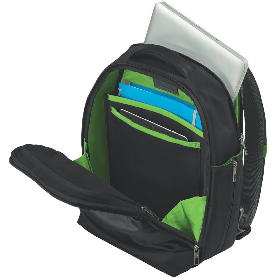 Zaino portacomputer Leitz Smart Traveller 13,3" poliestere 2 scomparti nero - 60870095