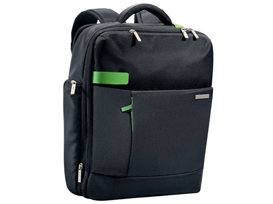Zaino portacomputer Leitz Smart Traveller 15,6" poliestere 2 scomparti nero - 60170095