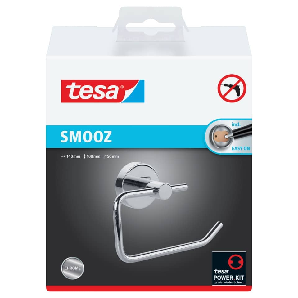 Portarotolo WC senza coperchio tesa Smooz rimovibile e riutilizzabile 40314-00000-00