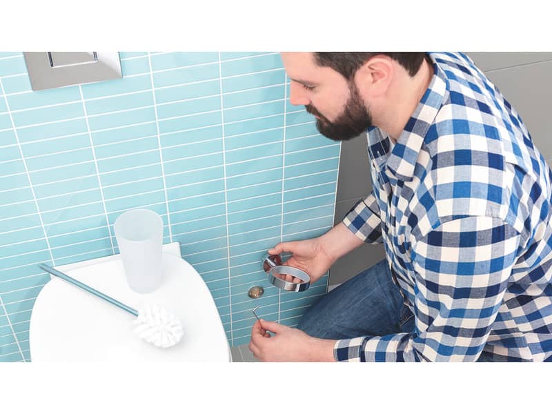 Portascopino WC tesa Smooz rimovibile e riutilizzabile 40316-00000-00
