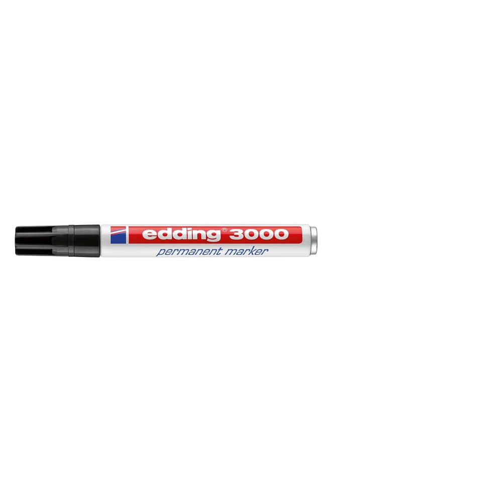 Marcatore permanente edding 3000 punta conica 1,5-3 mm nero 4-3000001