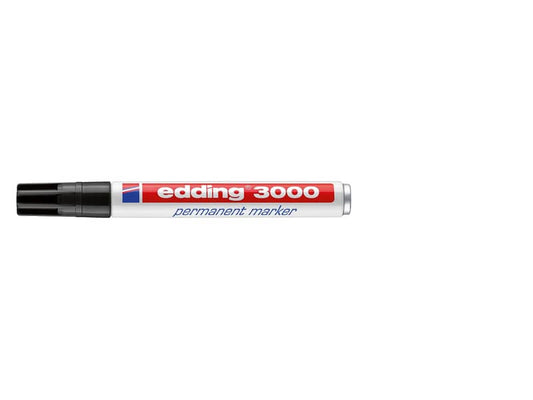 Marcatore permanente edding 3000 punta conica 1,5-3 mm nero 4-3000001