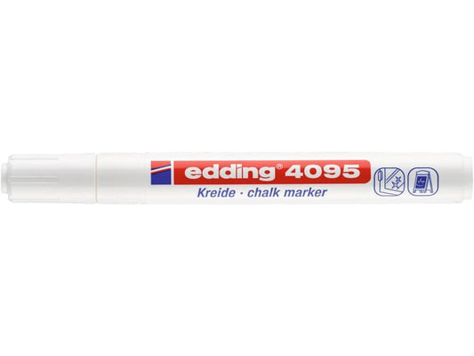 Marcatore a gesso liquido edding 4095 punta conica 2-3 mm bianco 4-4095049