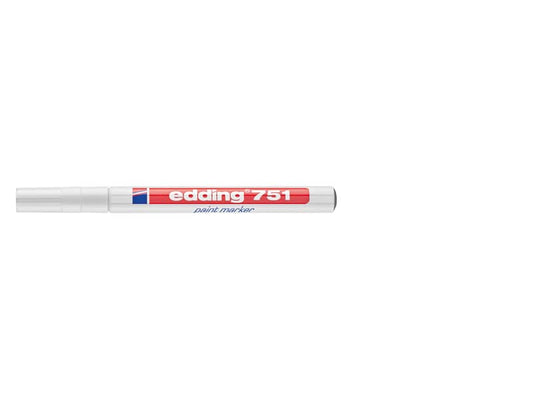 Marcatore a vernice edding 751 punta conica 1-2 mm bianco 4-751049