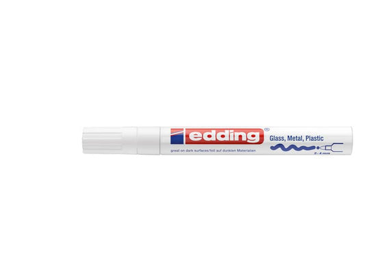 Marcatore a vernice edding 750 punta conica 2-4 mm bianco 4-750049