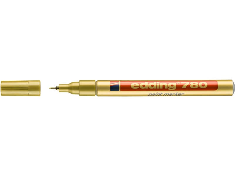 Marcatore a vernice edding 780 punta conica 0,8 mm oro 4-780053
