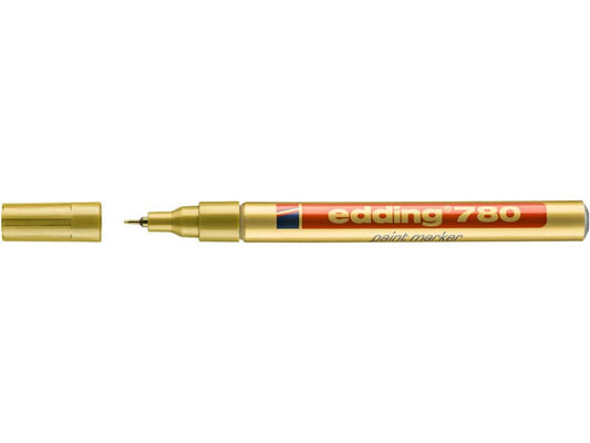 Marcatore a vernice edding 780 punta conica 0,8 mm oro 4-780053