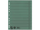 Separatore per archivio con perforazione universale Q-Connect 24x30 cm 230 g/m² verde  conf. da 100 - KF02788