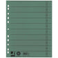 Separatore per archivio con perforazione universale Q-Connect 24x30 cm 230 g/m² verde  conf. da 100 - KF02788