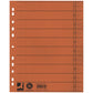 Separatore per archivio con perforazione universale Q-Connect 24x30 cm 230 g/m² arancio  conf. da 100 - KF02790