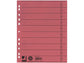 Separatore per archivio con perforazione universale Q-Connect 24x30 cm 230 g/m² rosso  conf. da 100 - KF02791