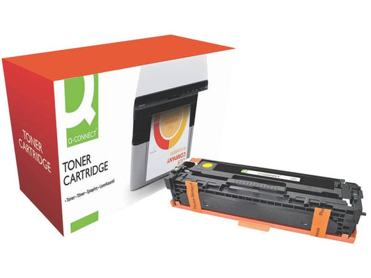 Toner Q-Connect compatibile con HP CB542A - giallo KF10824