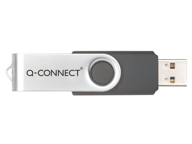 Chiavetta USB Q-Connect High Speed 2.0 nero 32 GB con cappuccio di protezione KF76970