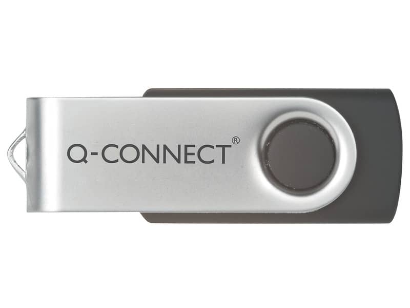 Chiavetta USB Q-Connect High Speed 2.0 nero 32 GB con cappuccio di protezione KF76970