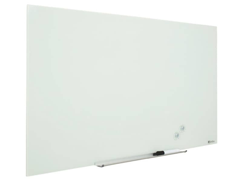 Lavagna bianca magnetica in vetro Nobo Diamond cancellabile 126,4x71,1 cm 1905177