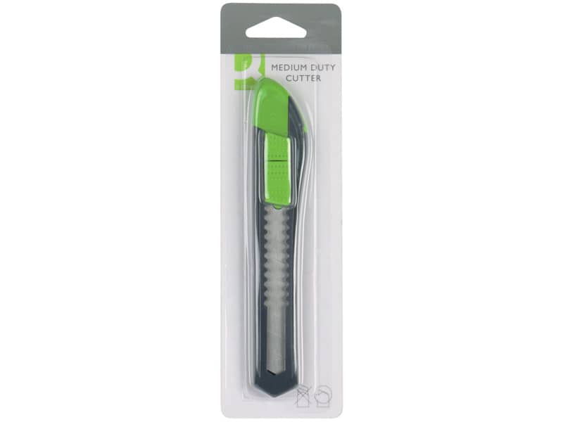 Cutter in plastica con guida Q-Connect 18 mm KF10632