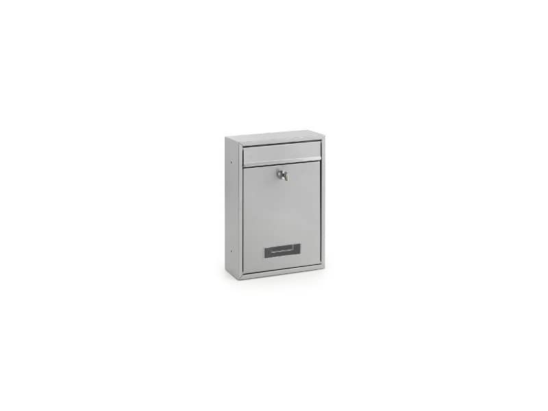 Cassetta porta lettere Holenbecky 21,5x32x8,2 cm in acciaio grigio 3445