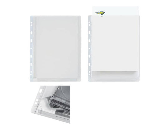 Buste con soffietto in PVC Sei Rota Ercole GS A4 con soffietto - altissima capacità trasparente 10 pz. - 502240