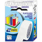 Nastro adesivo in tela Tes 702 SYROM formato 19 mm x 2,7 m - materiale tela plastificata bianco - 7571