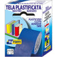 Nastro adesivo in tela Tes 702 SYROM formato 38 mm x 2,7 m - materiale tela plastificata blu - 7576