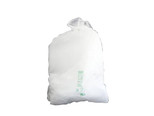 Sacchi immondizia Cagliplast in mater-bi biodegradabile capacità 97 l Bianco naturale rotolo da 20 pz. - 21361