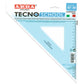 Squadra ARDA Linea Tecnoschool polistirolo termoresistente azzurro trasparente 45° cm 30 - 40130SS