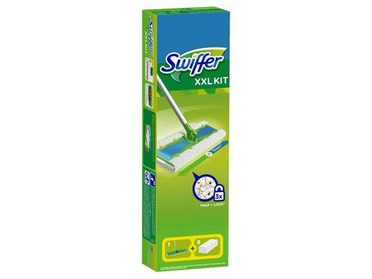 Starter Kit catturapolvere Swiffer MAXI XXL verde scopa + 8 panni - PG076