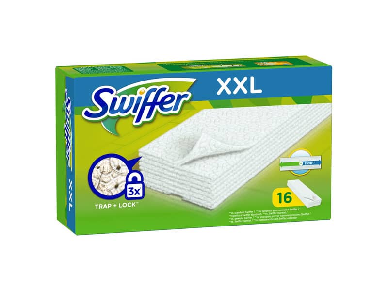 Kit di ricarica panni cattura polvere XXL  Swiffer verde conf.da 16 panni - PG015