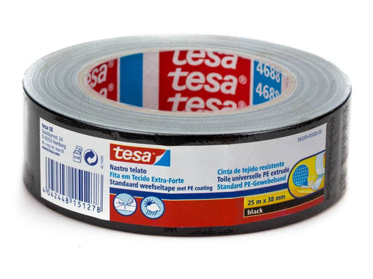 Nastro adesivo tesa TELATO 38 mm x 25 m nero 56359-00000-00