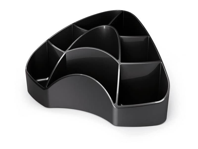 Portaoggetti da scrivania ARDA Multipot Mydesk polistirene nero 8 scomparti 18,5x12,3x9 cm - 7121N