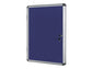 Bacheca in feltro Bi-Office Enclore con cornice in alluminio 9xA4 blu VT630107150