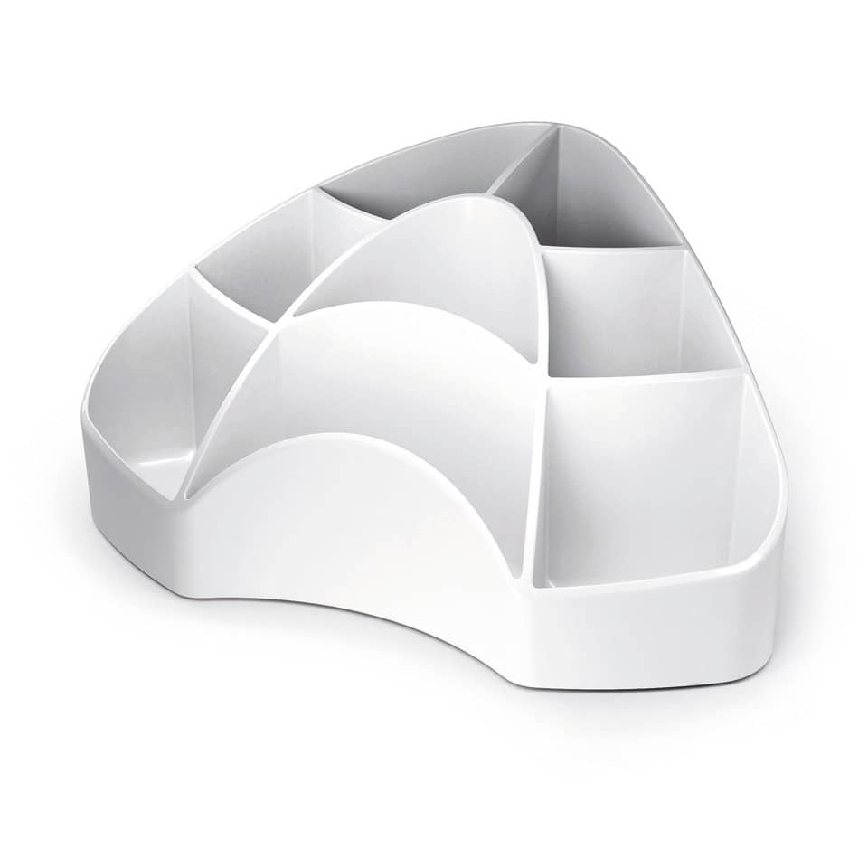 Portaoggetti da scrivania ARDA Multipot Mydesk polistirene bianco 8 scomparti 18,5x12,3x9 cm - 7121B