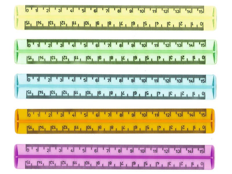 Righello ARDA Uni polistirolo colori assortiti Conf. 50 pezzi - 282C