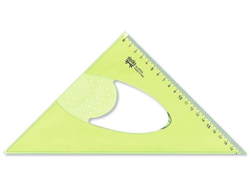 Squadra ARDA Linea Elastika plastica flessibile verde trasparente 45° cm 30 EL4530