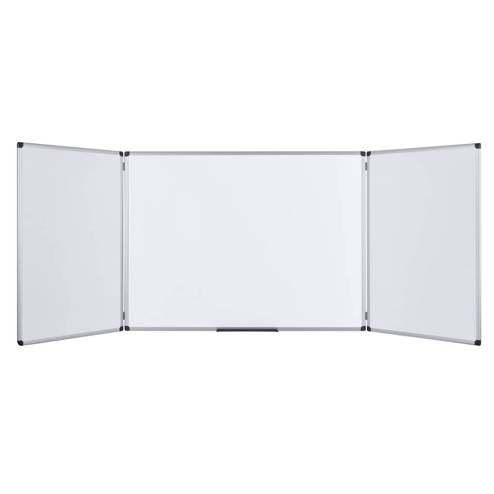 Lavagne cancellabili Bi-office Maya Trio pieghevole magnetica bianca smaltata 90x60 cm. bianco - TR01030207170