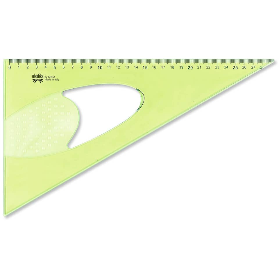 Squadra ARDA Linea Elastika plastica flessibile verde trasparente 60° cm 30 EL6030