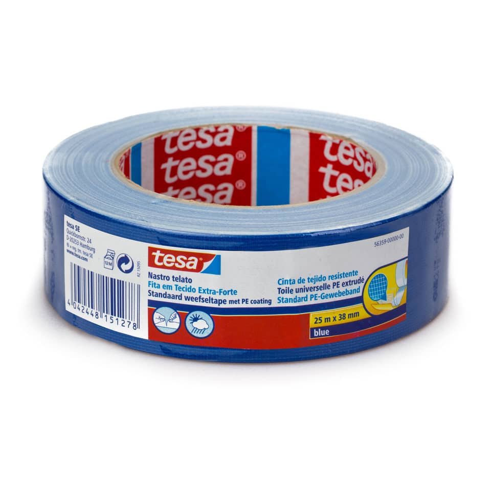 Nastri adesivi in tela tesa TELATO 38 mm x 25m blu 56359-00002-00