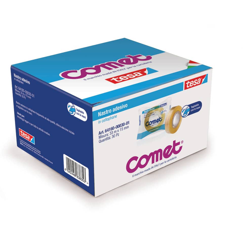 Nastro adesivo trasparente Comet CELLO 64-160 cellophane 15 mm x 33 m 64160-00030-01