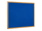 Bacheche Bi-office Earth feltro blu 90x60 cm - cornice executive in legno FB0743239