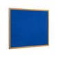 Bacheche Bi-office Earth feltro blu 90x60 cm - cornice executive in legno FB0743239