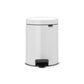 Pattumiera a pedale Brabantia Pedal Bin New Icon 20,5x26,5x29 cm bianco 5 litri 112065