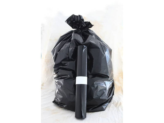 Sacchi immondizia in polietilene rigenerato capacità 130 l NERO rotolo da 10 pz. - 21130