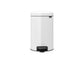 Pattumiera a pedale Brabantia Pedal Bin New Icon 24x32,5x40 cm bianco 12 litri 111969