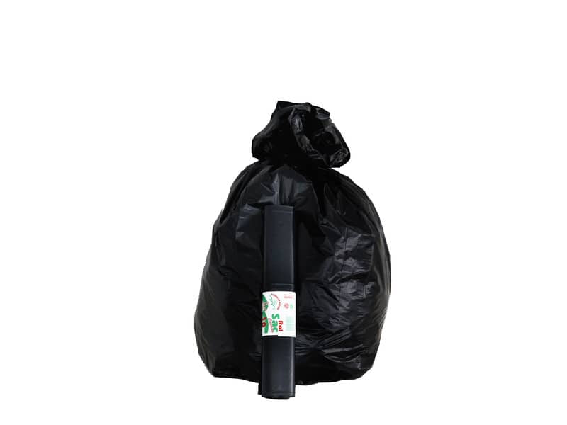 Sacchi immondizia Rolsac Quality in polietilene rigenerato capacità 127 l NERO rotolo da 10 pz. - 10280