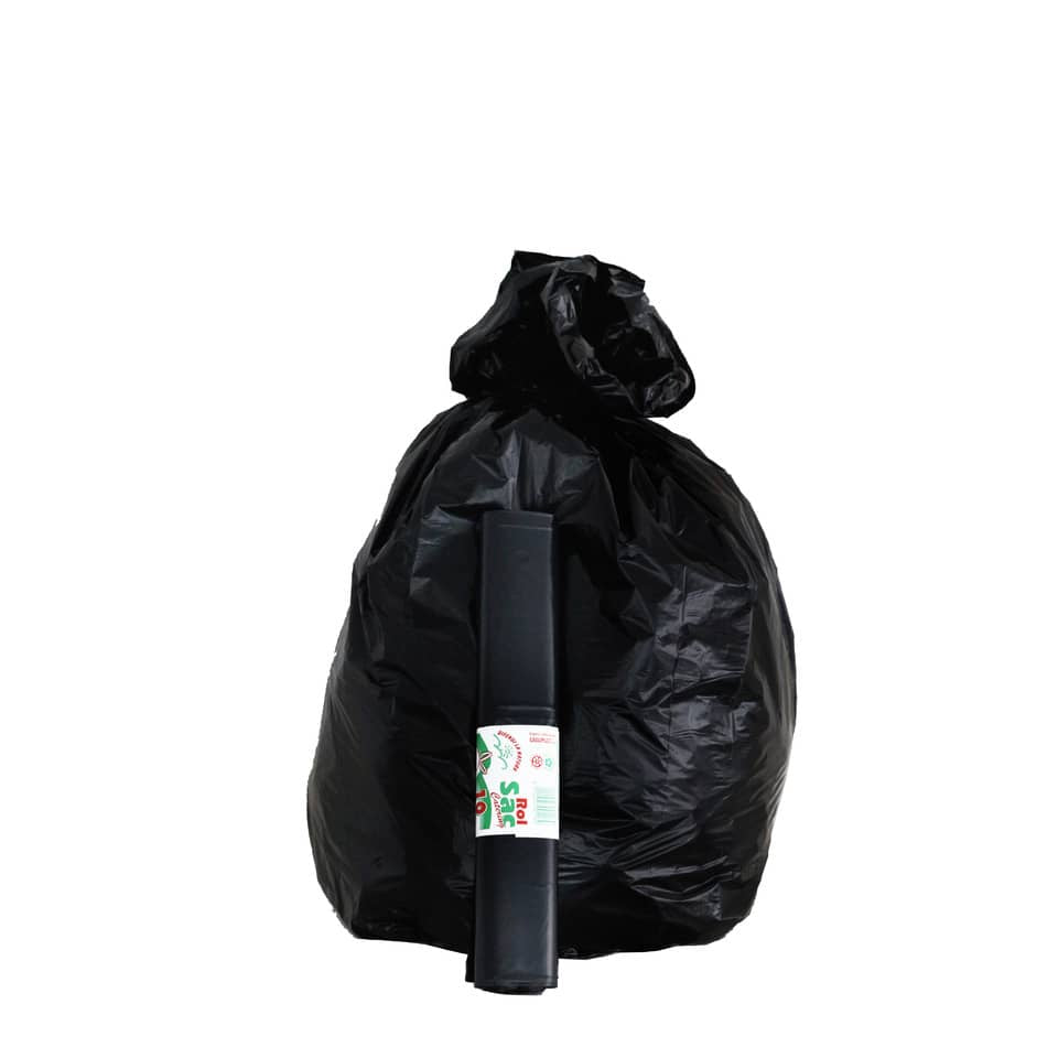 Sacchi immondizia Rolsac Quality in polietilene rigenerato capacità 127 l NERO rotolo da 10 pz. - 10280